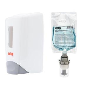 Jantex Manual Hand Soap Dispenser and Refill Bundle 500ml - SA789 - 1