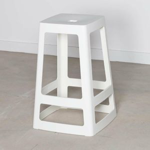 Origin Base Mid Stool Traffic White 430x430x650mm (Pack of 2) - HX778 - 3