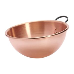De Buyer Copper Egg Whites Bowl with Cast Iron Ring Handle 200mm - HZ140 - 3