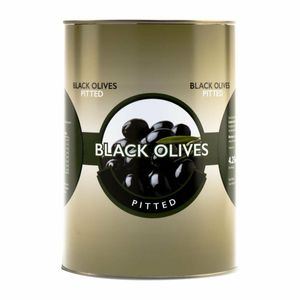 Caterers Pride Black Pitted Olives 4.25kg - HW329 - 1