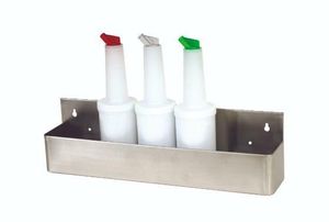 GenWare Stainless Steel 6 Bottle Speed Rail 55cm/ 22" - 1