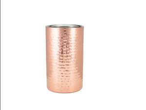 GenWare Hammered Copper Plated Wine Cooler - 1