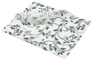 Greaseproof Paper Grey Floral Print 25 x 20cm - 1