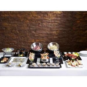 GenWare Melamine Black Platter GN 1/1 - 3