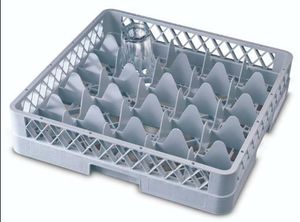 Genware 25 Comp Glass Rack With 1 Extender - 1