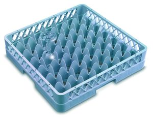 Genware 49 Compartment Glass Rack - 1