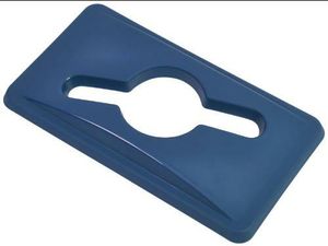 Blue Paper Lid For Slim Recycling Bin - 1
