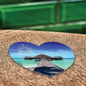 Custom Branded Heart Shaped Premium Beer Mat - 3