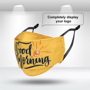 Custom Branded Double Layer 3D Flat-Fold Fabric Face Mask - 1