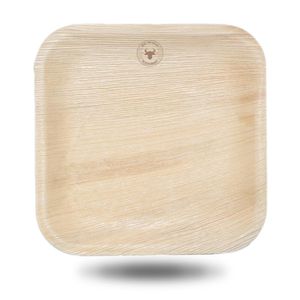 Custom Branded Square Palm Leaf Plate (23cm) - 1