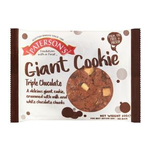Paterson's Giant Triple Choc Cookie 60g (18 Pack) - KA646 - 1