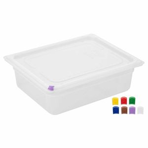 Hygiplas Click Polypropylene 1/2 Gastronorm Tray 100mm (4 Pack) - FZ089 - 3