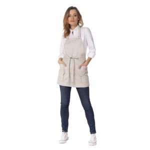 Chef Works Medford Bib Apron Natural - BA126 - 1