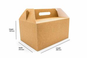 Extra Large Kraft Carry Pack (Case of 60) - 3