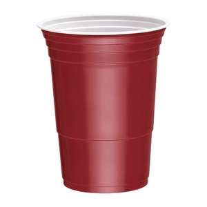 CT185 - Fiesta Red Party Cups 455ml / 16oz Recyclable - Case: 1000 - CT185