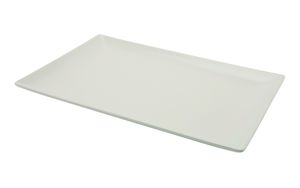 Luna Stoneware White Rectangular Plate 25 x 15cm/ 10 x 6 (Pack of 6) - B2768 - 3