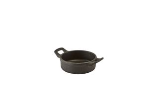 Mini Cast Iron Round Eared Dish 11 x 3.5cm (Pack of 6) - C113 - 1