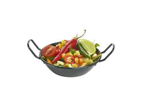 Black Enamel Dish 14cm (Pack of 6) - E0614 - 3