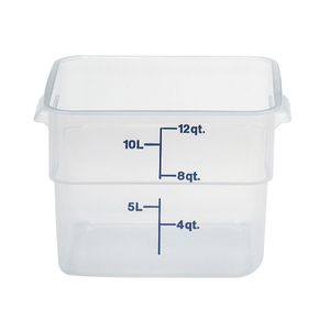 Cambro 11.4L Translucent CamSquare - 1