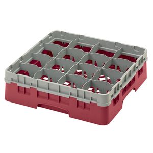 Cambro H114mm Cranberry 16 Compartment Camrack - 1