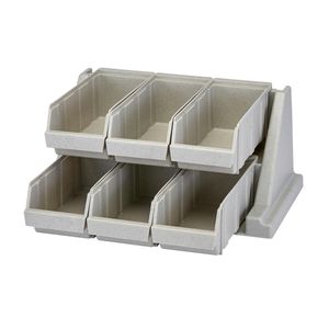 Cambro 6 Bin Versa Organiser Speckled Grey - 3