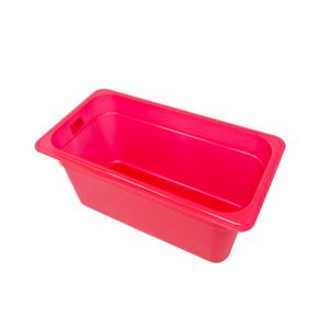 Cambro 150mm Deep 1/3 Red Polypropylene GN Pan - 3
