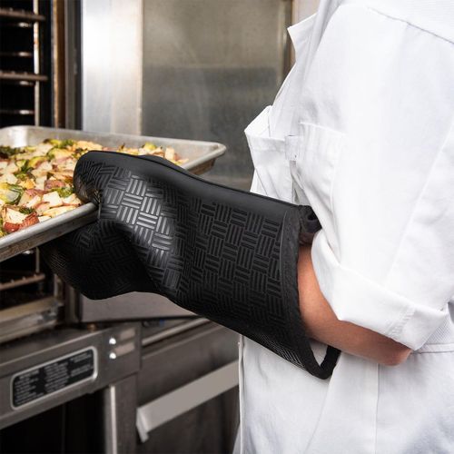 San Jamar 15 FlexGuard Silicone Oven Mitt - 5
