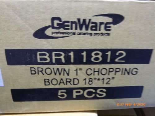 GenWare Brown Low Density Chopping Board 18 x 12 x 1 - BR11812 - 6