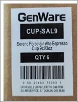 Sereno Porcelain Alto Espresso Cup 9cl/3oz (Pack of 6) - CUP-SAL9 - 12