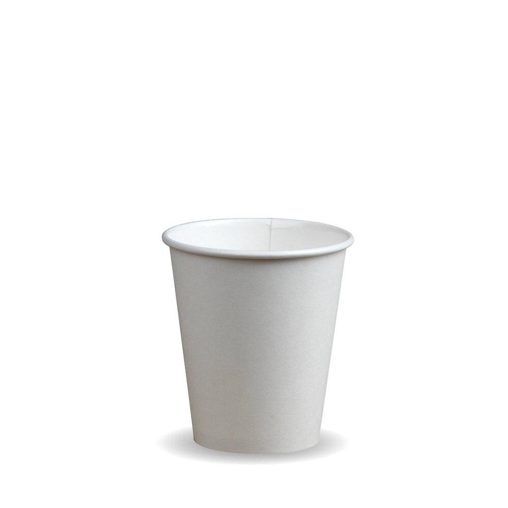 BioPak 6oz White Compostable Single Wall Cup (Pack of 1,000) - BC-6-W ...