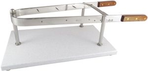 Stainless Steel Ham Holder Polyethylene Base - 11546-01 - 1