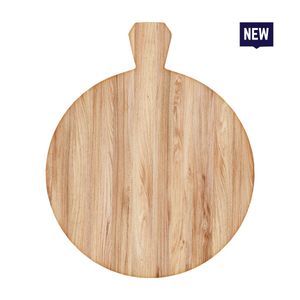 Bonzer Round Board with Handle-05 - Oak 35.5 x 25.5 x H2cm - 13106-05 - 1