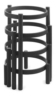 Round Matt Black Metal Riser Ø24 H10cm - 063042 - 3