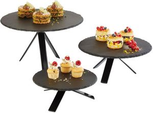 Gummed Metal Display Stand For Buffets Ø 16cm H 8cm - 403780 - 3