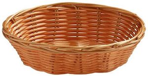 Polypropylene Bread Basket, Oval, Colour Wicker 18.5x14cm - 573398 - 1