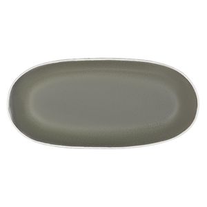 Olympia Chia Oval Plates Charcoal 280x135mm (6 Pack) - JK492 - 1