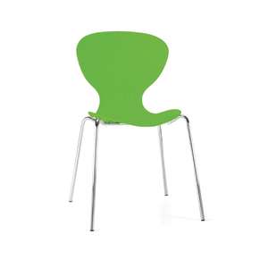 Bolero Lime Stacking Plastic Side Chairs - Case of 4 - GP503 - 1