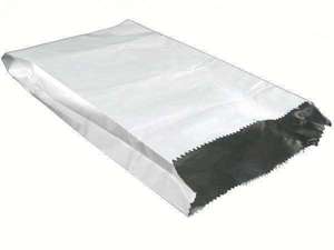 304204 - Foil Lined White Satchel Bag 7x9x8" - Pack 500 - 304204