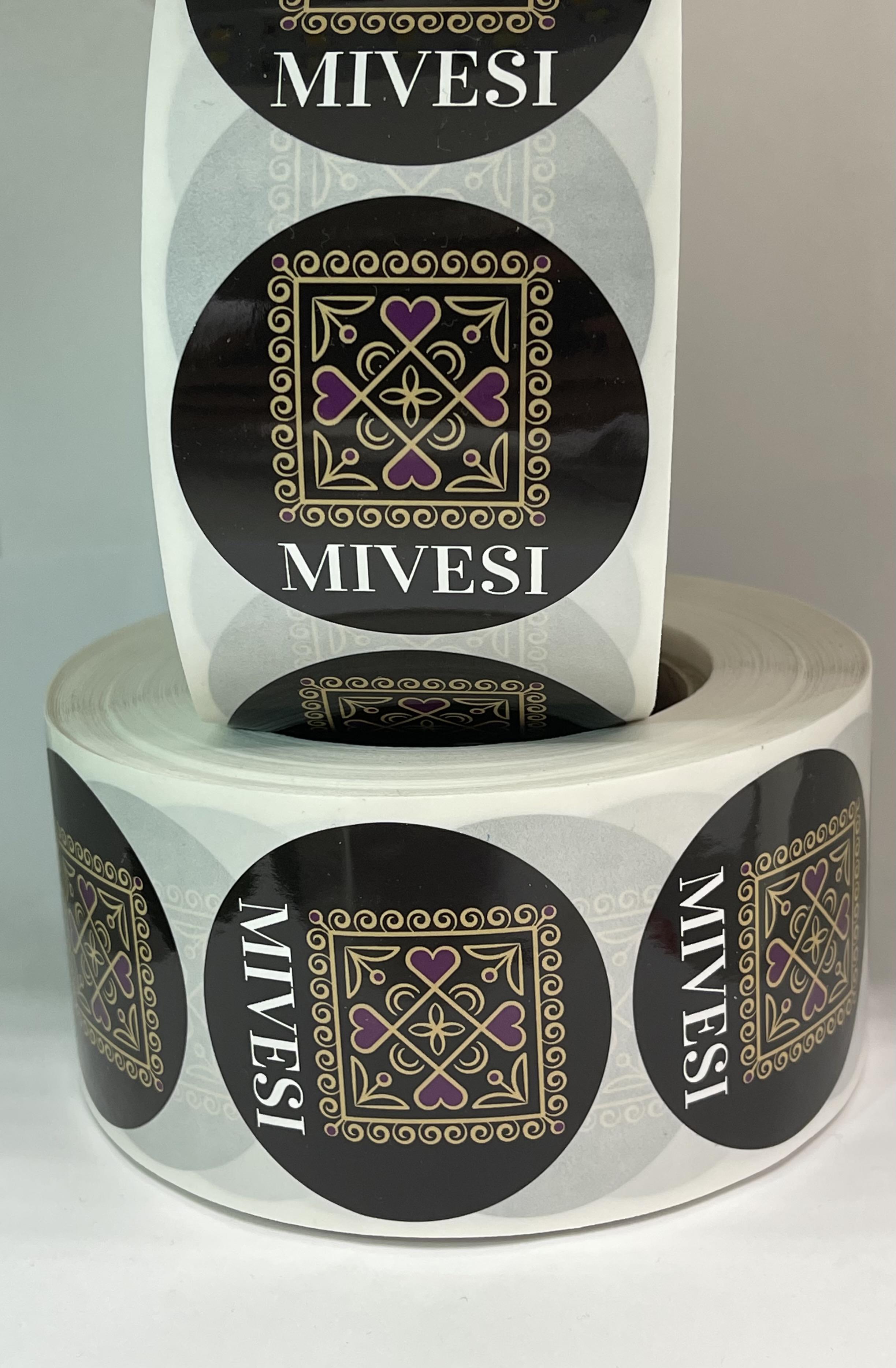10,000 x Mivesi Stickers - Custom Branded Stickers - MIVESI-STICKERS - 2