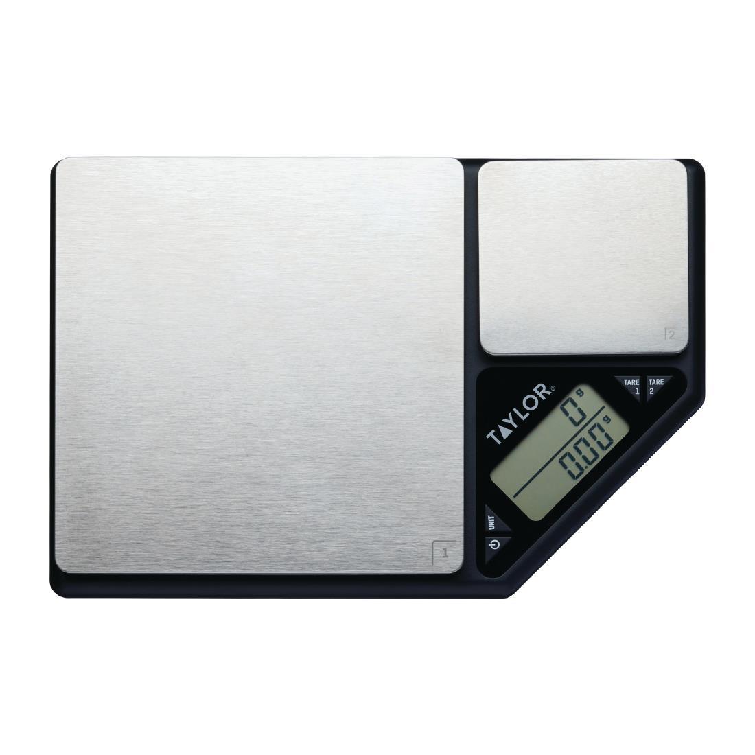 FS591 - TYPSCALE5DP - Taylor Pro Dual Platform Digital Kitchen Scale  5kg/500g - FS591