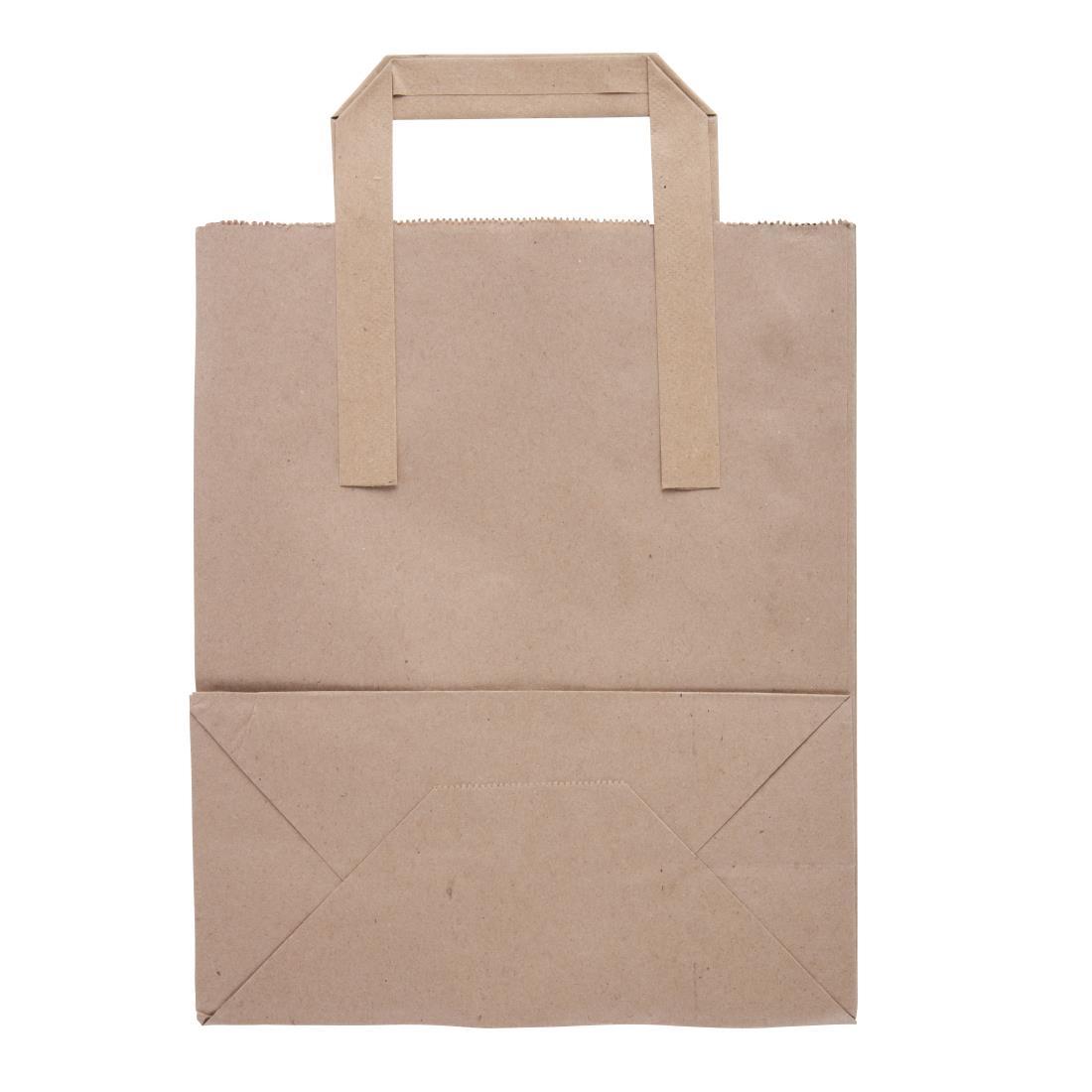 Fiesta Compostable Recycled Brown Paper Carrier Bags Medium (Pack of 250) - CF591  - 3
