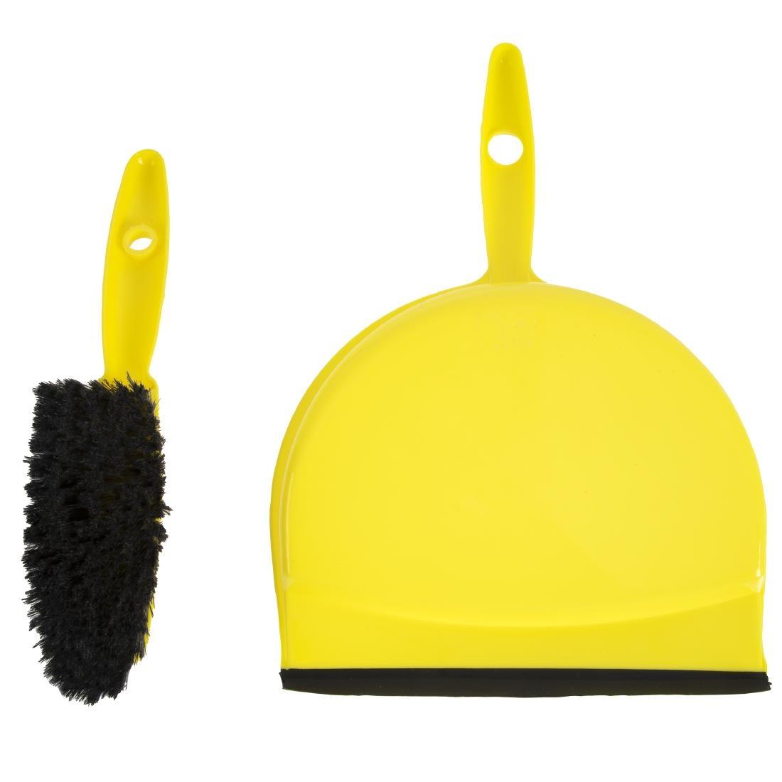 Jantex Soft Dustpan and Brush Set Yellow - CC930  - 4