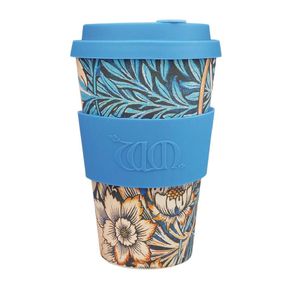 Ecoffee Cup Bamboo Reusable Coffee Cup Lily William Morris 14oz - DY490  - 1