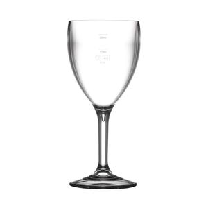 BBP Polycarbonate Wine Glasses 310ml CE Marked at 175ml and 250ml (Pack of 12) - CG299  - 1