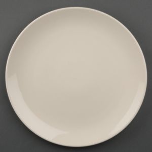 Olympia Ivory Round Coupe Plates 255mm (Pack of 12) - U134  - 1