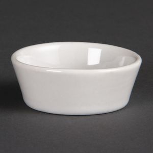 Olympia Whiteware Sloping Edge Bowls 50mm (Pack of 12) - U161  - 1