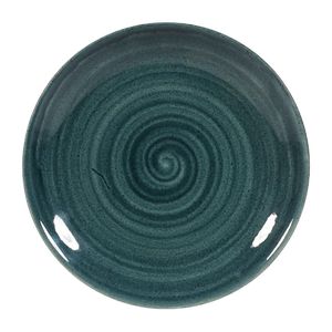 Churchill Stonecast Patina Coupe Plates Rustic Teal 165mm (Pack of 12) - FA593  - 1