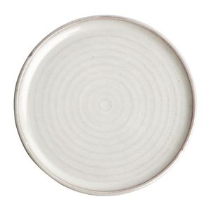 Olympia Canvas Small Rim Round Plate Murano White 265mm (Pack of 6) - FA331  - 1