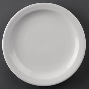 Olympia Athena Narrow Rimmed Plates 205mm (Pack of 12) - CF362  - 1