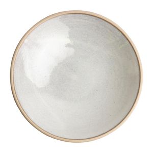 Olympia Canvas Shallow Tapered Bowl Murano White 200mm (Pack of 6) - FA333  - 1